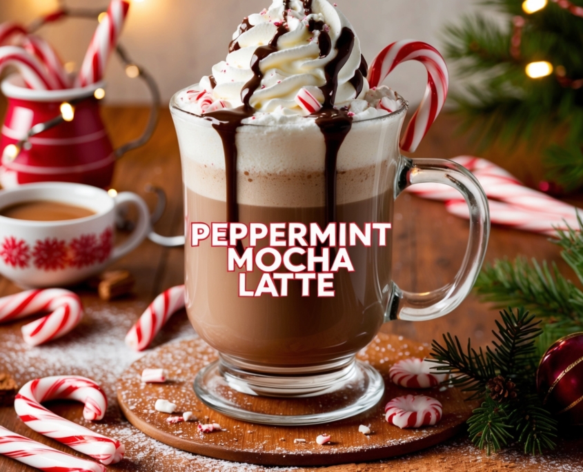 how to make peppermint mocha latte