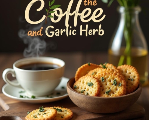 Coffee and Garlic Herb Salted Crackers Recipe for Flavorful Snacking