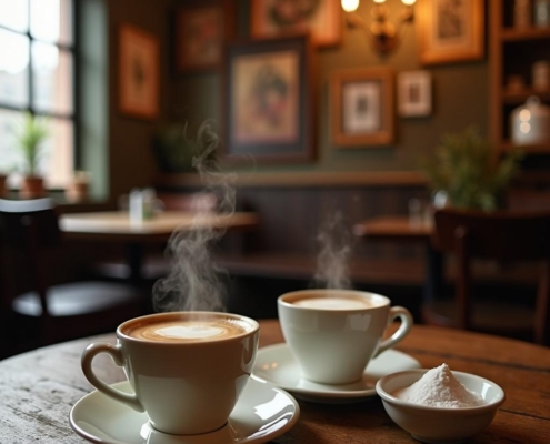 Traditional Polish Coffee: Served Black or with Milk and Sweetened