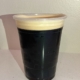 Realistic iced coffee topped with a creamy layer of cold foam